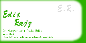 edit rajz business card